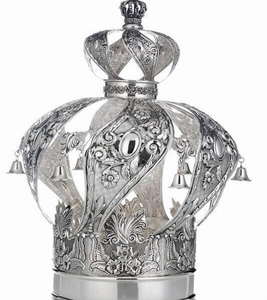 Spiral Torah Crown - Sterling Silver