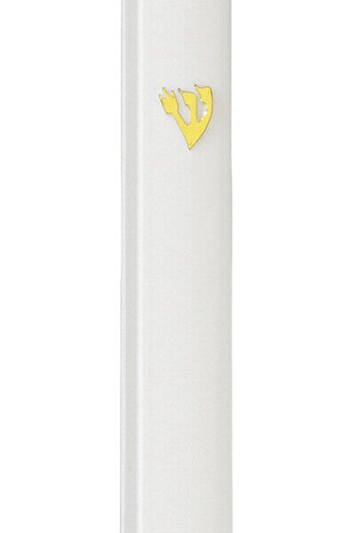 White Mezuzah Case - 10cm