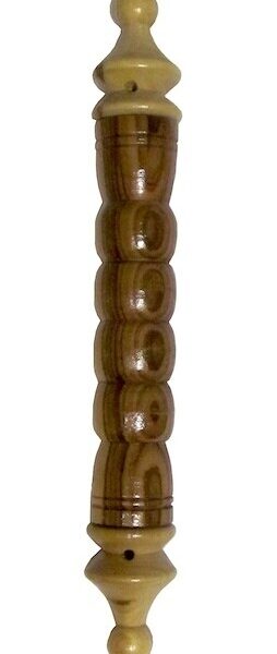 Olive Wood Mezuzah Case with Window - 7cm