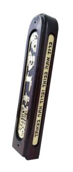 Jerusalem Scene Mezuzah - 24K Gold Plated - 12cm - Image 3