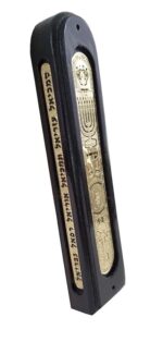 Exclusive Kabalistic Mezuzah - 24K Gold Plated - 12cm - Image 2