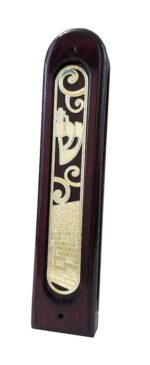 Elegant Kotel Mezuzah Case -24K Gold Plated - 12cm