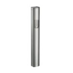 Dotted Dark Gray Aluminum Mezuzah Case - 10 & 12cm