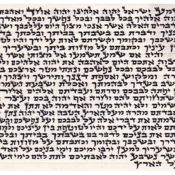 Tiny Mehudar Mezuzah Ketav Arizal - 6cm