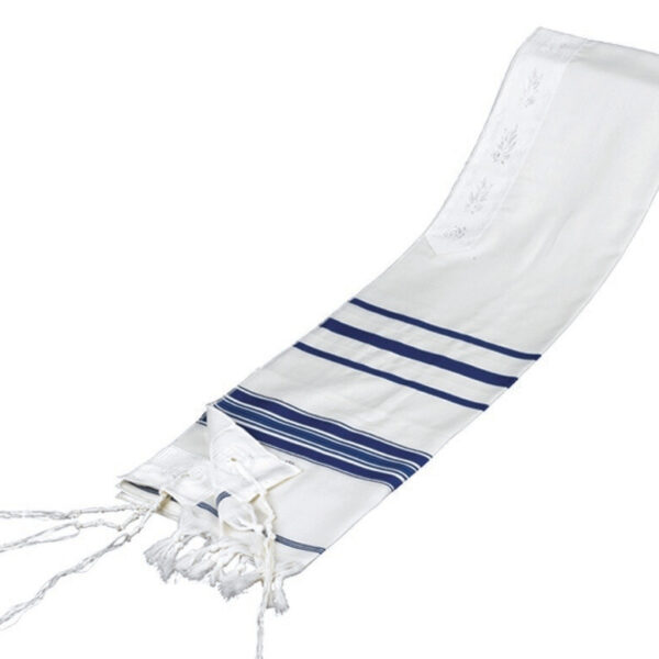 Wool Tallit - Blue