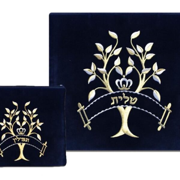 Tree of Life - Navy Velvet - Large