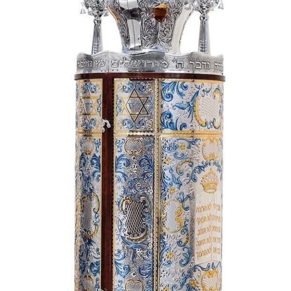 Zion Blue Torah Case