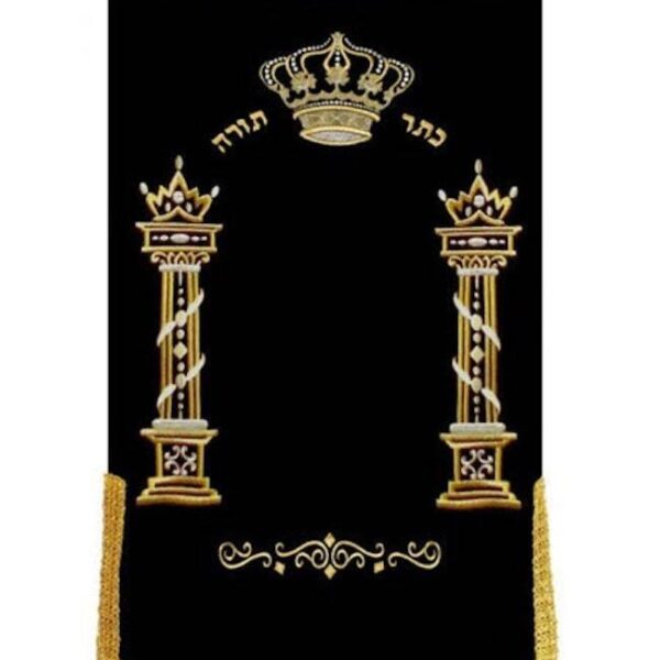 Crown with Pillars Torah Mantle