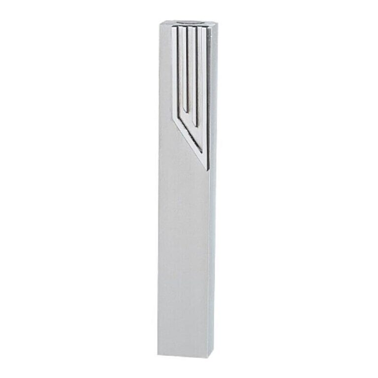 Aluminum Mezuzah with Large Metal Shin - 12 & 15cm