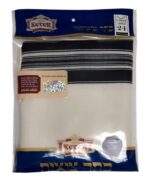 Round Neck Black & White Wool Tzitzit - Avodat Yad - Image 3