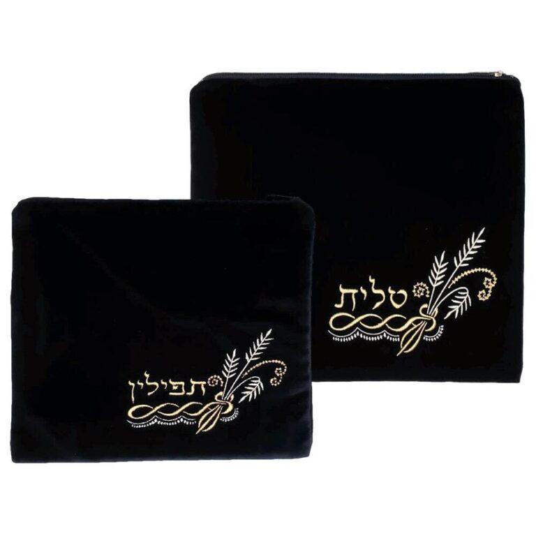 Navy Tallis/Tefillin Bag Set #70 - Medium