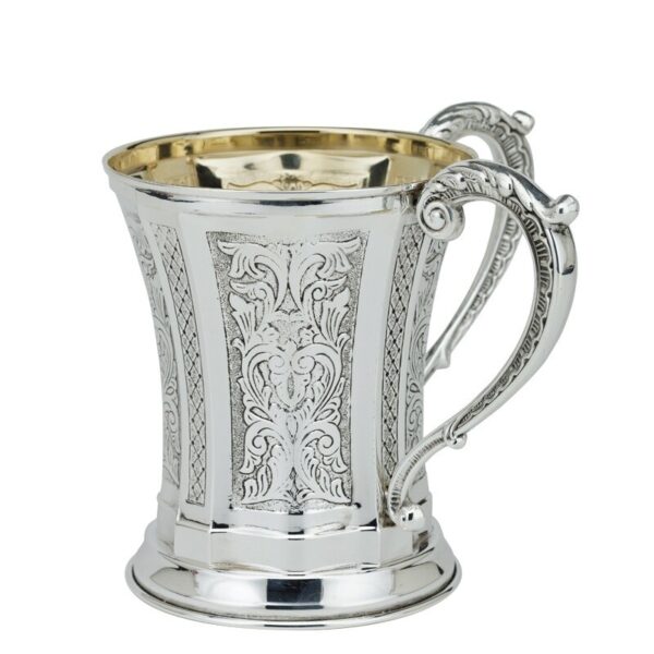 Milano Fantasy Washing Cup - Hand Chased Silver