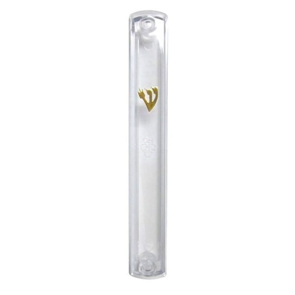 Clear acrylic mezuzah case