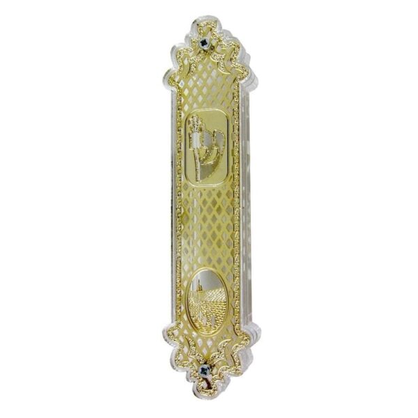 Gold laced Kotel mezuzah case