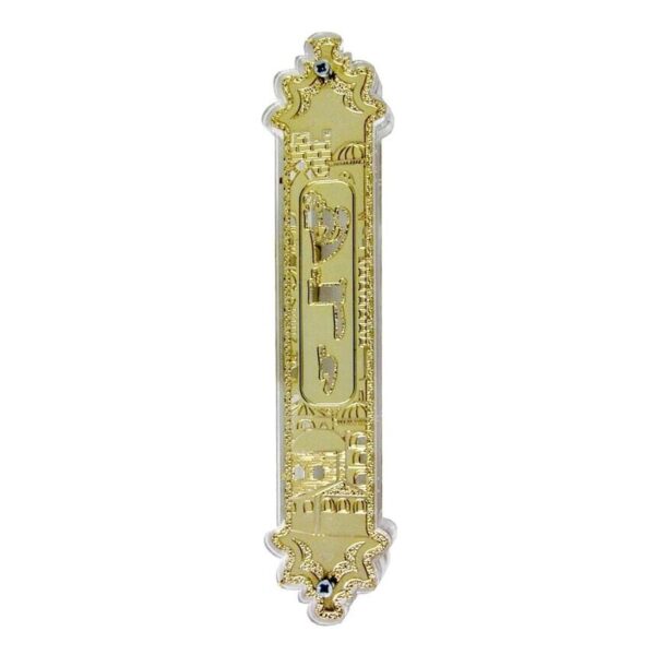 Golden Jerusalem mezuzah