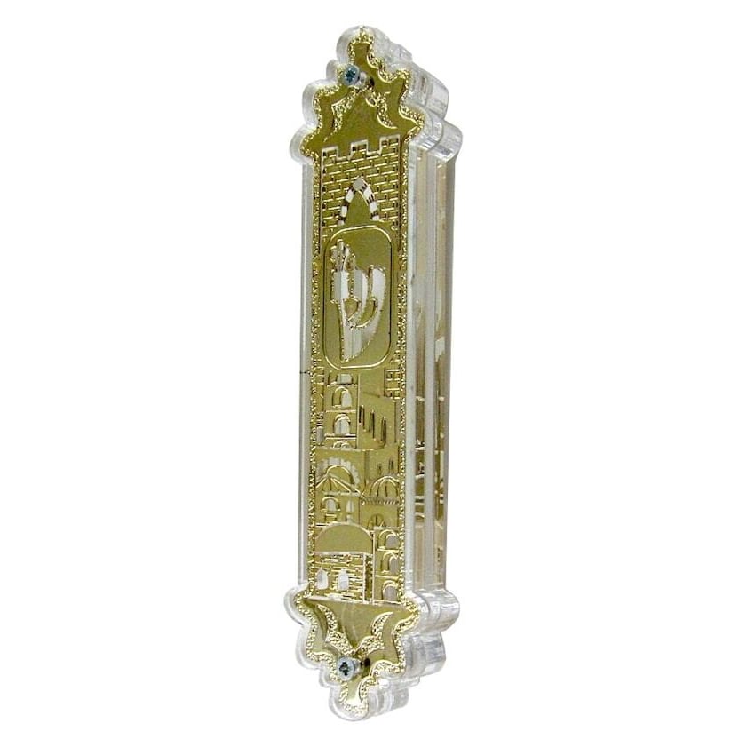 Jerusalem of gold mezuzah case