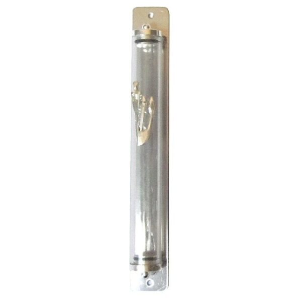 Waterproof see through glass mezuzah case
