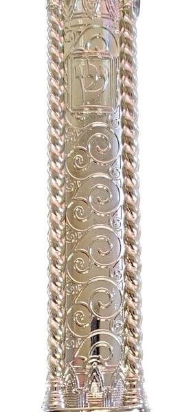 X-Large Nickel Mezuzah Case - 20cm