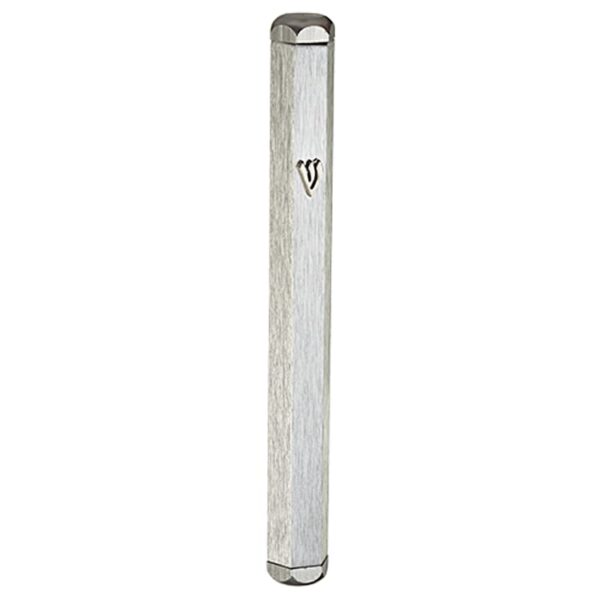 Silver Aluminum Mezuzah 10 & 12cm