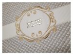 Luxurious Golden Faux Leather Challah Cover - Image 3