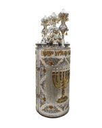 Sephardic Haftarah Case with the Temple's Golden Menorah