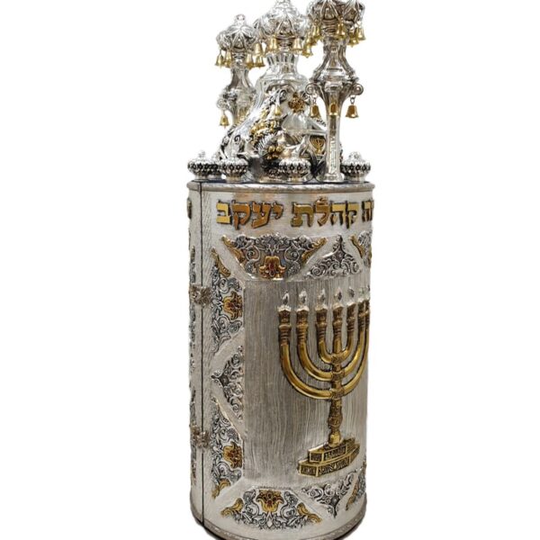 Sephardic Haftarah Case with the Temple's Golden Menorah