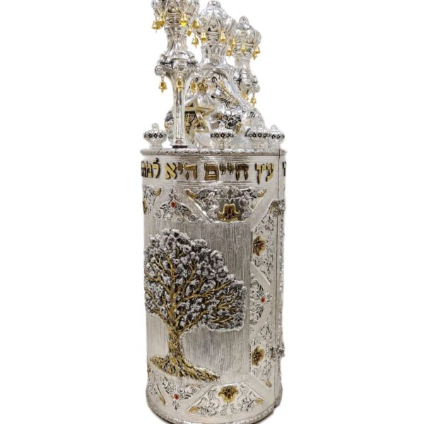Sefardic Haftarah Case with ornamental depiction of the Tree of Life