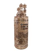 Jerusalem Temple Sephardic Torah Case - Rose Gold