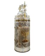Sephardic Torah Case - 3D Menorah Design