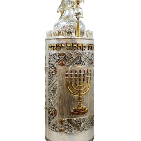Sephardic Torah Case - 3D Menorah Design