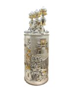 Sephardic Haftarah Case with Jerusalem Temple and Old City of Yerushalayim