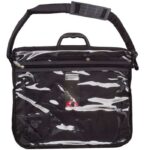 Clear Front waterproof Tallis Tote Bag with shoulder strap and handle for carrying Medium sized Talis Bag