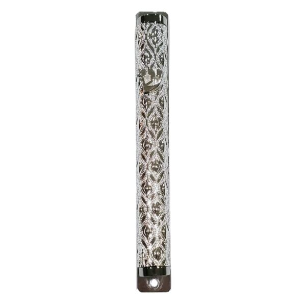 Silver Filigree Mezuzah Case - 12cm