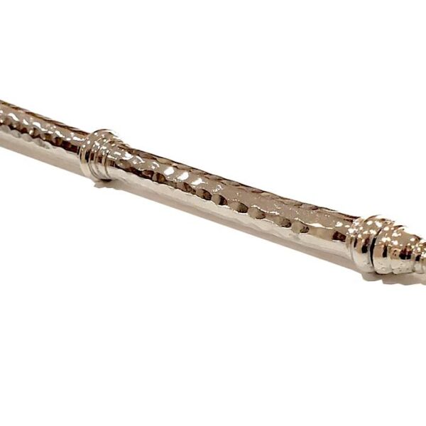 Hand hammered aluminum Torah Pointer Yad