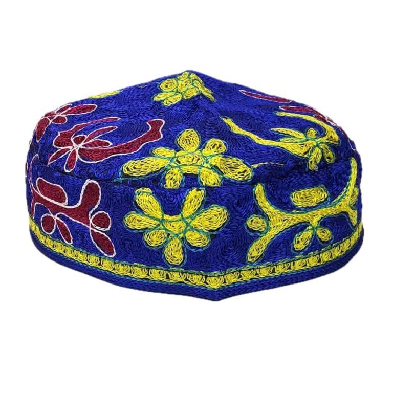 Bukharian Kippah - Royal Blue