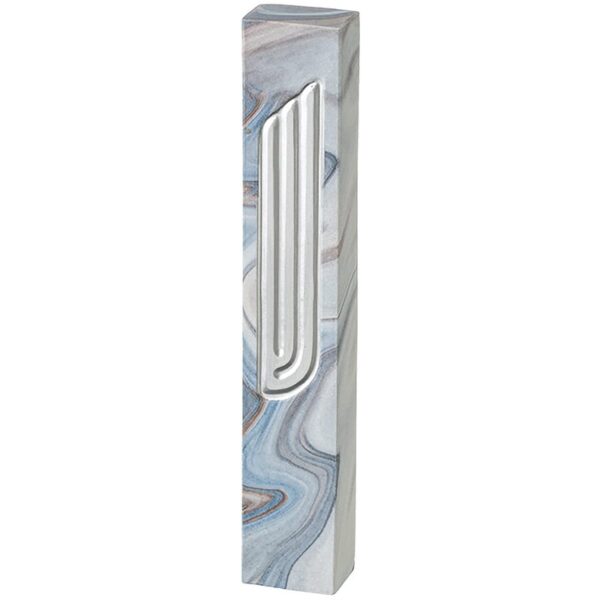 Modern Stylized Marble Mezuzah Case