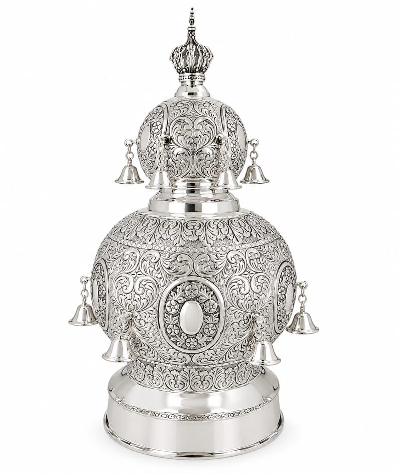 Small Baroque Silver Torah Crown