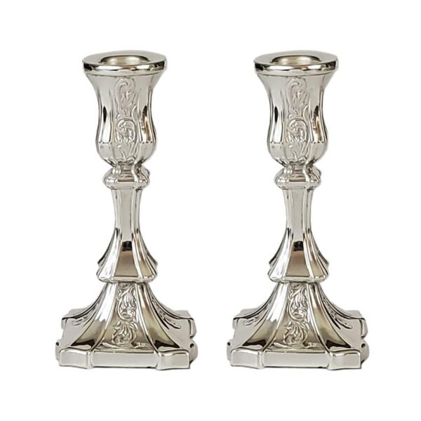 Elite mini Shabbat silver candlesticks