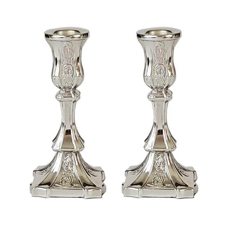 Elite mini Shabbat silver candlesticks
