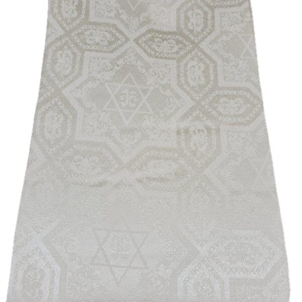 Shalom Damask tablecloth for Shabbat & Holidays