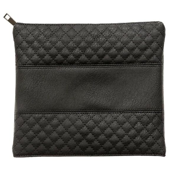 Leatherette Tefillin Bag - Luxurious Black Faux Leather
