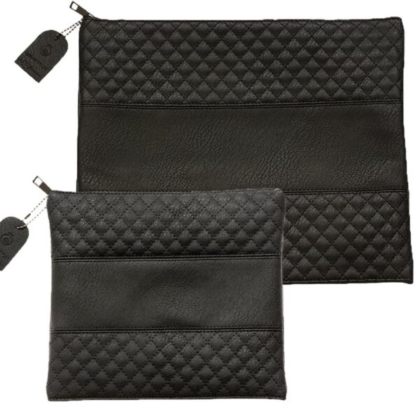 Black Leatherette Talit and Tefillin bag set