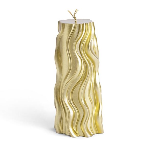 Golden self standing Havdalah candle