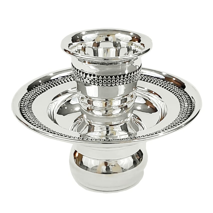 Small silver filigree mayim acharonim