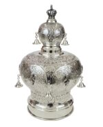 Milano Hand Chased Silver Torah Crown