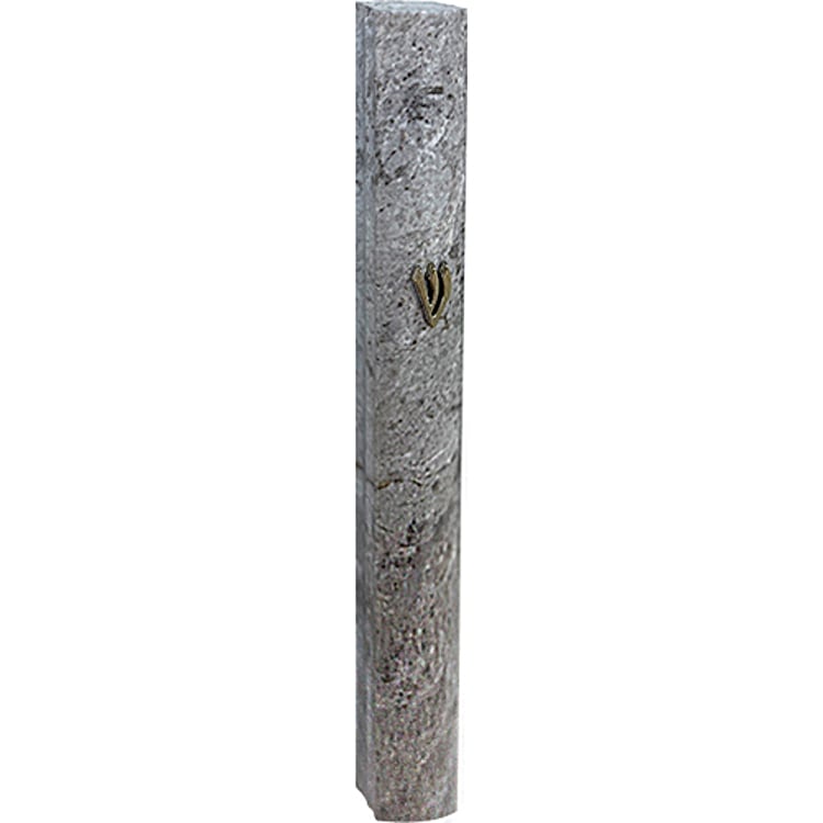 MEZ-23980 Waterproof marble painted aluminum mezuzah case
