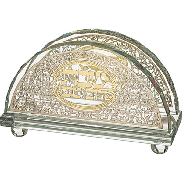 Shabbat fine crystal napkin holder