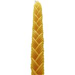 Havdalah Candle - traditional braided mustard yellow