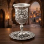 Jerusalem Nickel Kiddush Goblet - Image 3