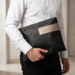 Modern Leatherette Tallit & Tefillin Bag Set - Image 2